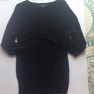Black scoop neck sweater